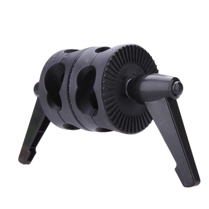 Dubbele draaibare handgreepkophoekklem voor fotostudio Boomarm Reflectorhouderstandaard gray
