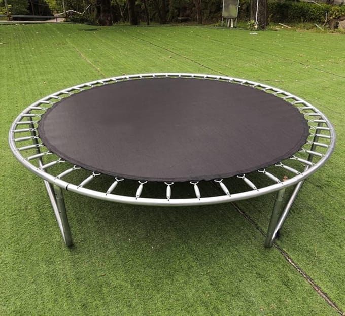 Trampoline Springmat - Vervangend Kussen - Veilig Springplezier - 88 V-Ringen - 43 Meter Diameter - Zwart