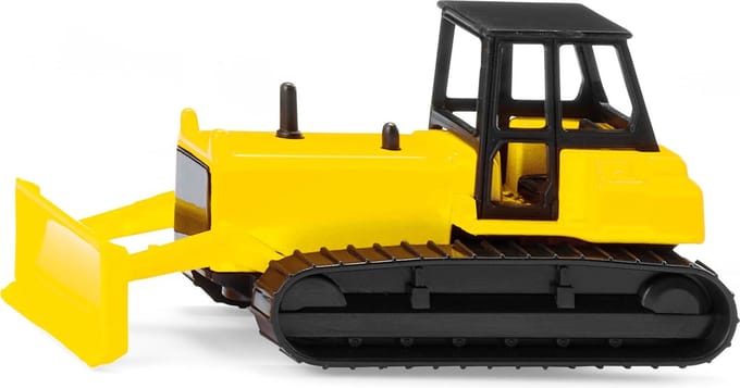 Siku Bulldozer, Bulldozer, Metaal, Kunststof, Zwart, Geel