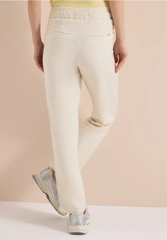 Slim Legs broek van linnenmix