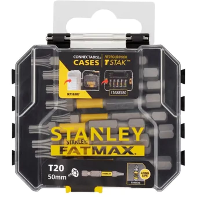 Stanley Schroefbits - Fatmax - Torx T20 Impact - 50mm - 10 Stuks
