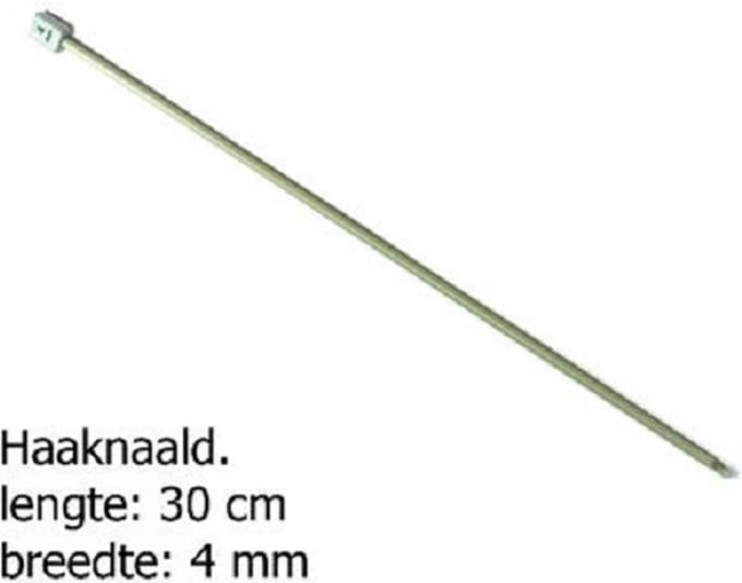 Pony Tunische haaknaalden 30 cm lang 4.00 mm