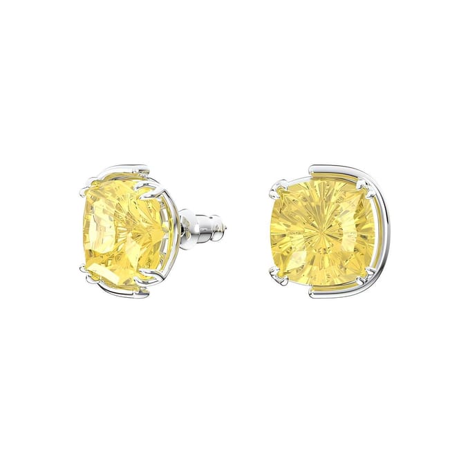 Swarovski Harmonia Cushion Cut Oorbellen Unisex oorbellen Geel 5616511 Box (Random Color) beige