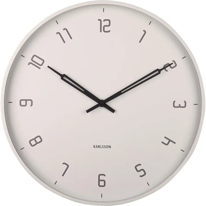 Karlsson Wandklok Stark - Grijs - Ø40cm - Wandklok Modern