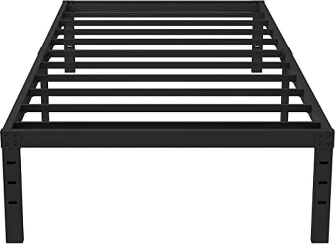 Metalen Twin Bedframe 16 Inch - Stevige Platform Bed Constructie met Opslagruimte