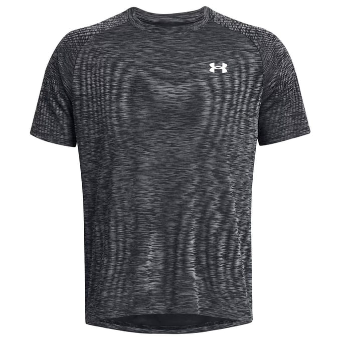 Under Armour Ua tech textured ss-blk training t-shirt korte mouw heren -