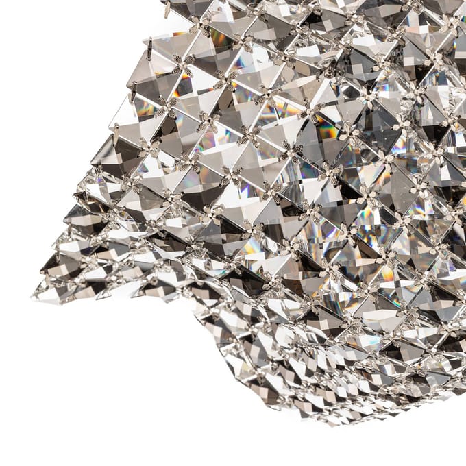 Schuller Valencia Wand- en plafondlamp Saten, kristal, 41 cm
