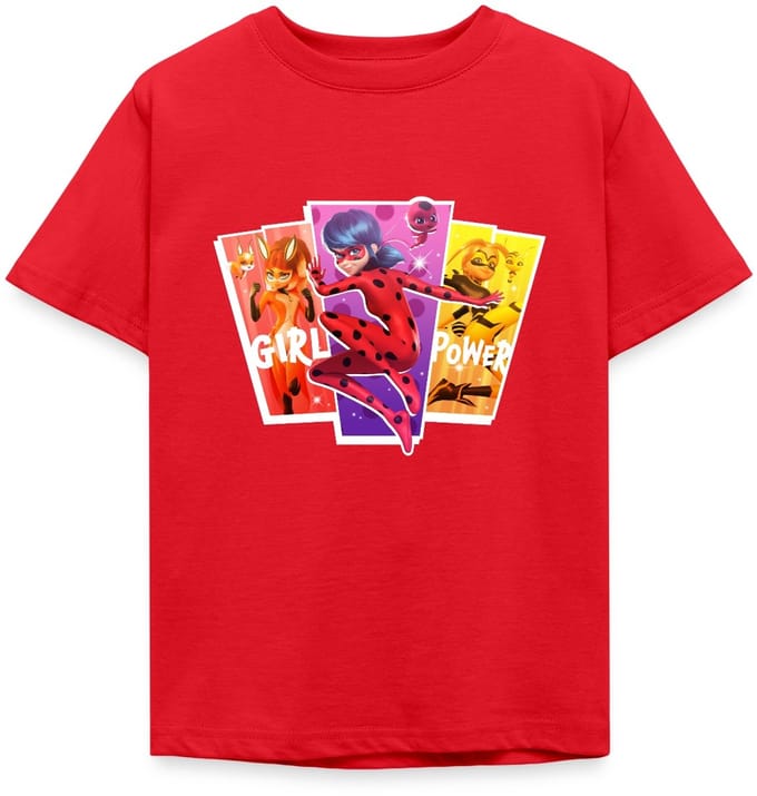 Miraculous Girl Power Ladybug Superheld T-Shirt Kinderen