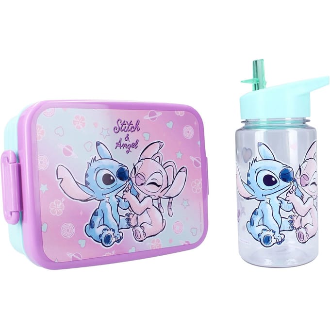 Lilo & Stitch lunchset; lunchbox en drinkfles