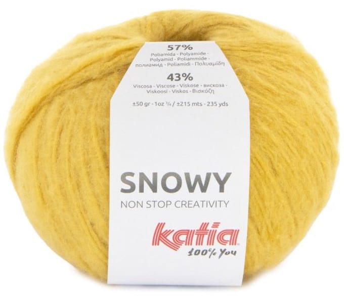 Katia Snowy - 114 geel - Garen met Pluche Look