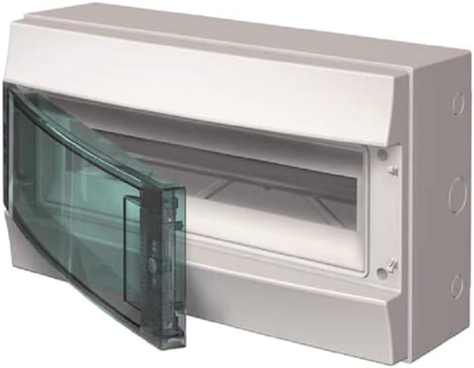 Stoppenkast Deur - Verdeelunit Kast - Elektrische Installatie - IP65 Waterdicht - 18 Modules - Transparant