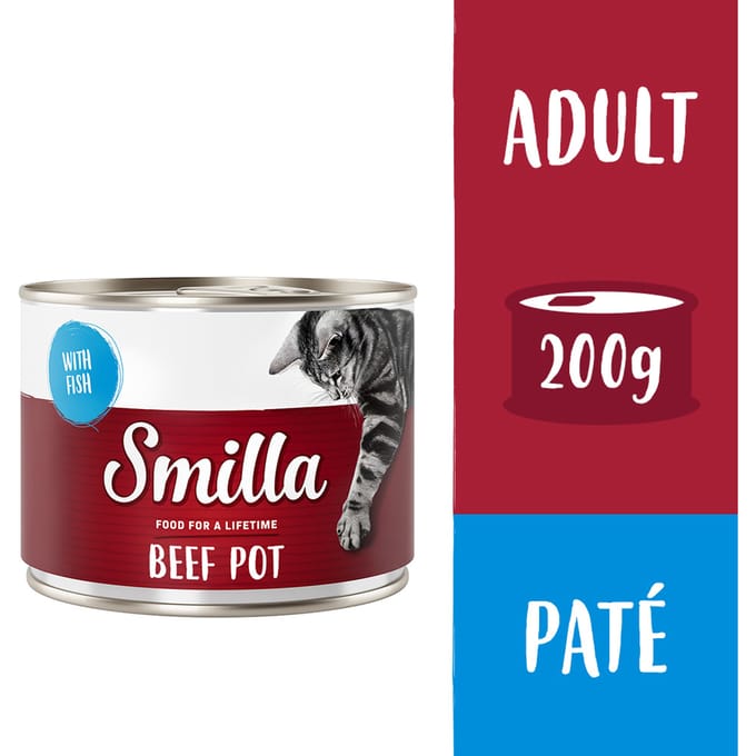 Smilla Rundvlees 6 x 200g Kattenvoer - Rund met Vis