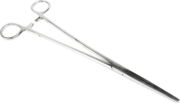 X2 Rechte Onthaaktang - 25cm - Vistang - Arterietang - Hakensteker