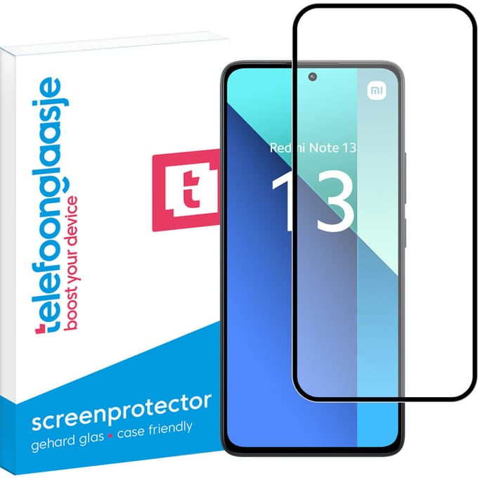 Xiaomi Redmi Note 13 4G screenprotector Edge to Edge