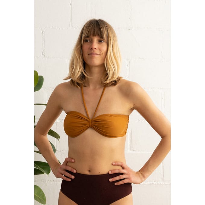 TWOTHIRDS Bouvet Top - Dark Mustard Taglia: S | Bikini Outlet | Donna | Giallo