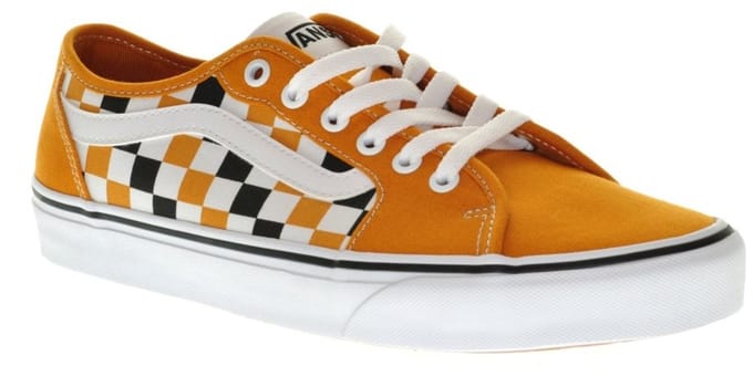 Vans Filmore Decon Gold White Checkered Herensneaker Canvas maat 41