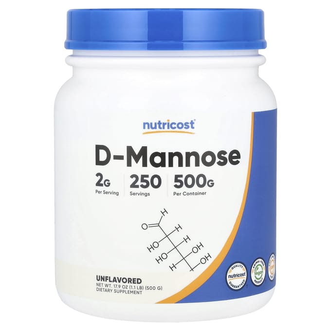 Nutricost, d-mannose, sans saveur, 1,1 lb (500 g)