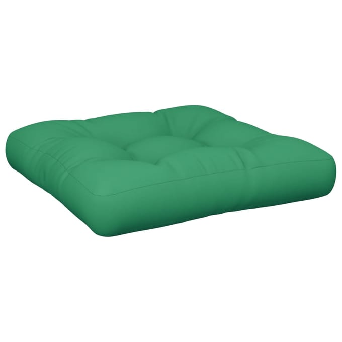 vidaXL - Palletkussen - 50x50x12 - cm - stof - groen