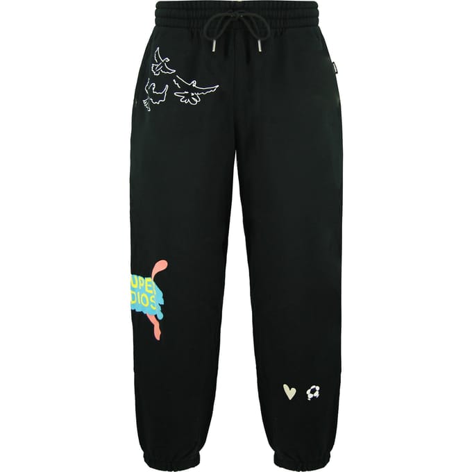 Puma x Kidsuper Studios Stretch Taille Zwart Heren Graphic Joggers 598991 01