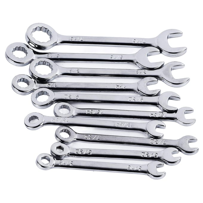 10 STUKS Mini Steeksleutelset Staal Inch Open Einde Kleine Sleutelset voor Repareren Monteren pink