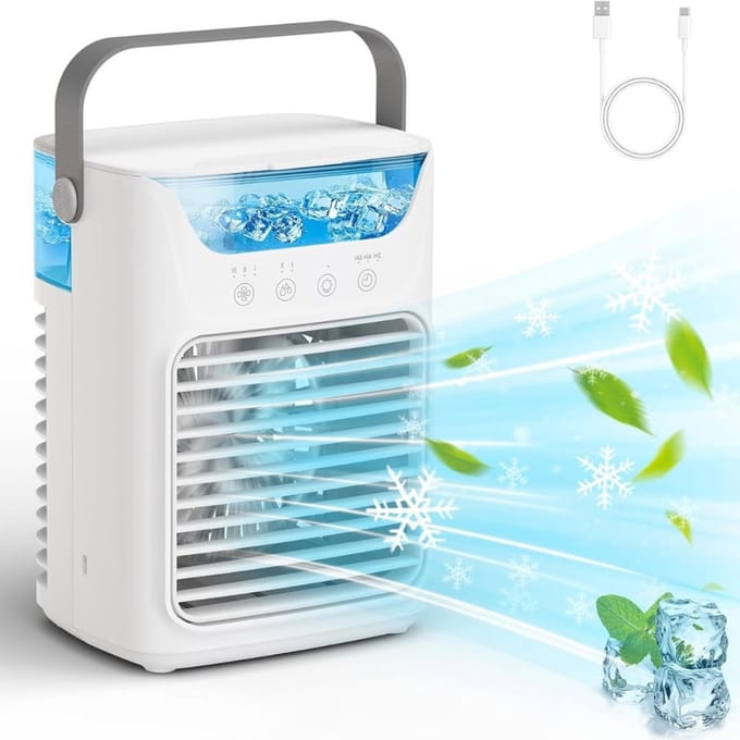 MKSS® Mobiele Airco - Airconditioning - Ventilatoren - Airco Zonder Afvoerslang - Wit