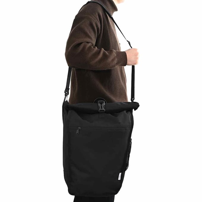 vidaXL - Fietstas - Zwart - 34 - x - 16 - x - 59 - cm - Polyester