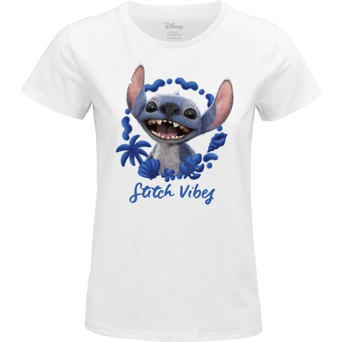 Lilo & Stitch - Disney T-shirt - Stitch Vibes - L - voor Vrouwen - wit