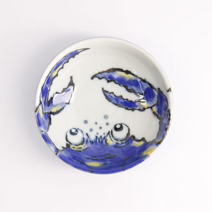 Tokyo Design Studio - Seafood - Sausschaaltje - Krab - Blauw - 9,5x3cm - 150ml