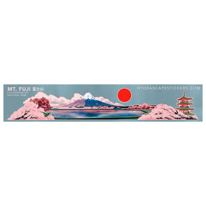 Hydrascape - Mt Fuji Miniscape - Outdoor Sticker