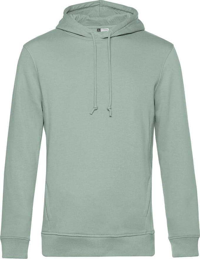 Organic Inspire Hooded° B&C Collectie maat S Sage