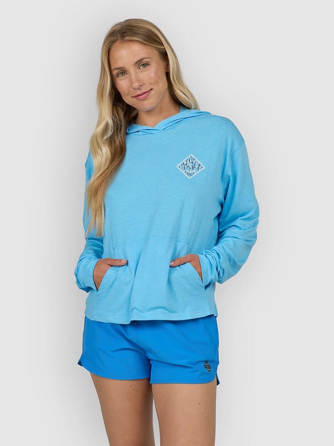 Salty Crew Tippet Fill Tech Hoody Longsleeve Lycra blauw