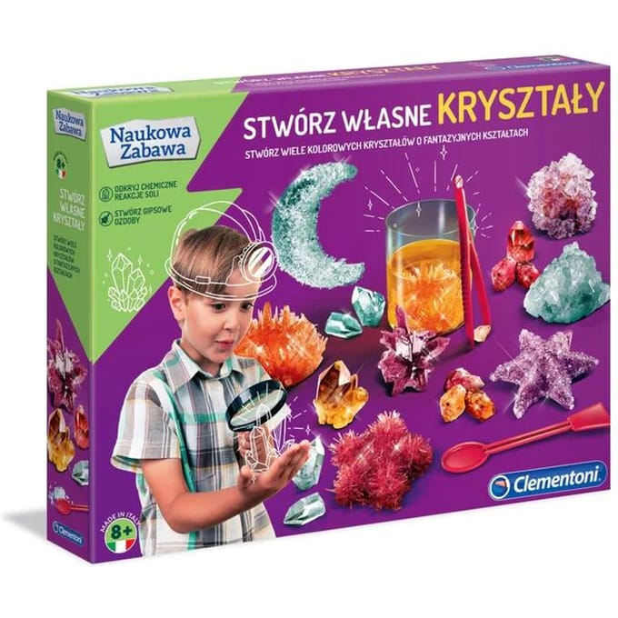 Maak je eigen kristallen. Clementoni 50069