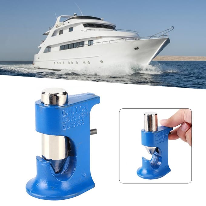 Outil de Sertissage de Cosses de Batterie Marteau à Œillet Pince à Souder pour Câble Automobile Marin blue