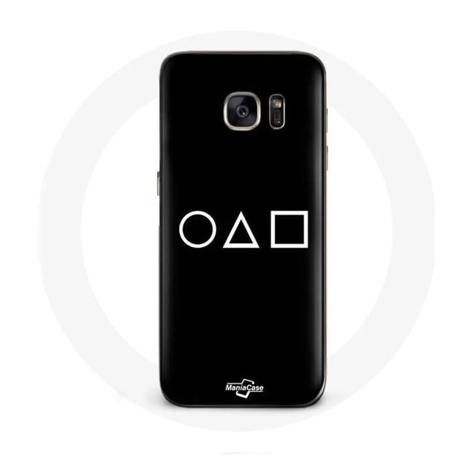 Coque - Samsung - Galaxy S7 - Protection rigide - Motif Squid Game - Fond noir noir