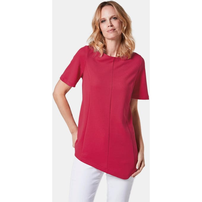 Asymmetrisch shirt - rood - Gr. 23 van Goldner Fashion