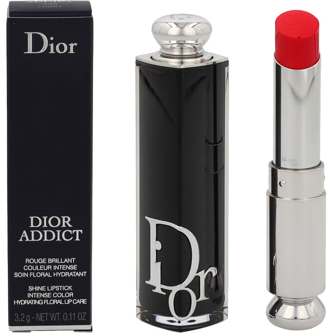 Christian Dior Addict, Shine, Cream Lipstick, Lucky, Refillable, 3.2 g