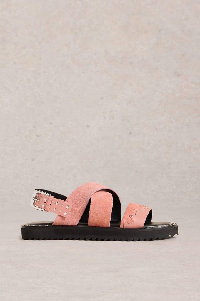 White Stuff Dolly Western Sandal Mid Pink Größe: 4 | Sandalen Outlet | Damen | Rosa