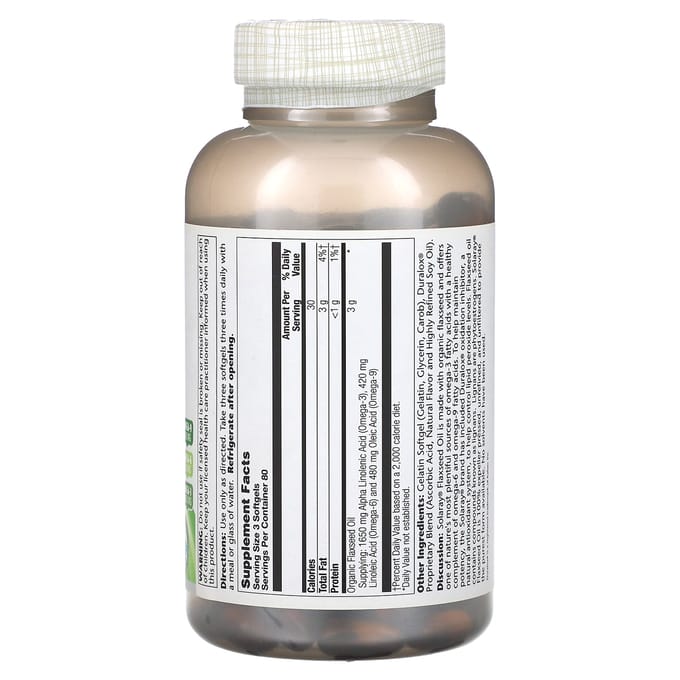 Lijnzaadolie, 240 Softgels (333 mg per zachte capsule)