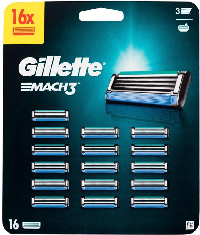 GILLETTE MACH3 SCHEERMESJES - 16 STUKS