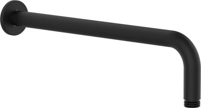 Muursteun Nero 38cm voor hoofddouche zwart