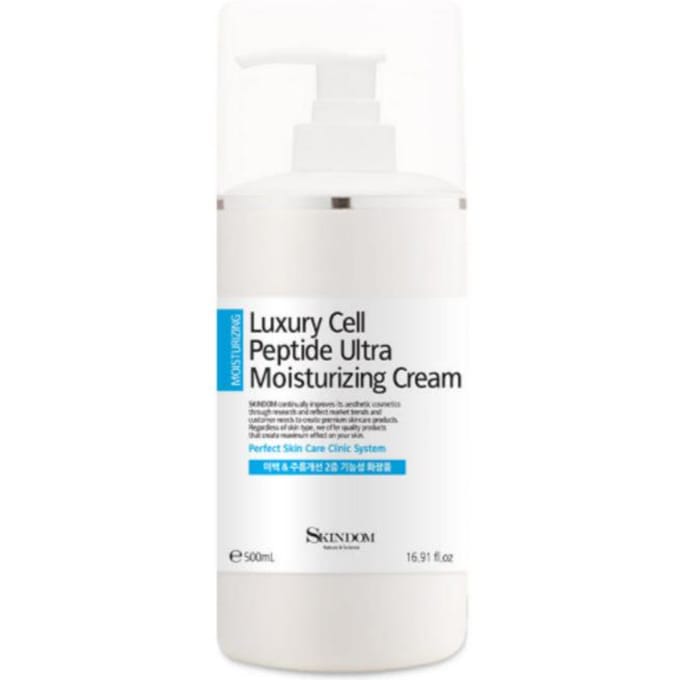 SKINDOM Luxe Cel Peptide Ultra Hydraterende Crème 500ml Korea Schoonheid white