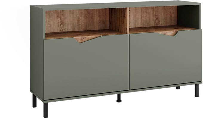 Vicco Marelle Sideboard – 140 x 81.3 cm met 2 deuren Groen/Kunstzinnig