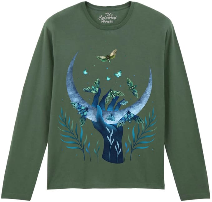 Moth Hand The Coloured House Longsleeve T-shirt M