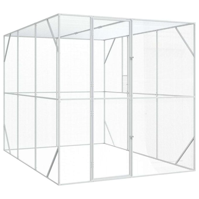 vidaXL Vogelkooi Antraciet 210 x 304 x 213 cm