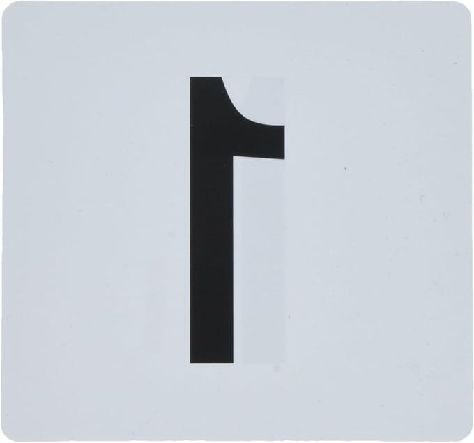 Tafel Nummers - Genummerde Borden - Restaurant Indeling - Duurzaam Plastic - 100 Stuks - Wit
