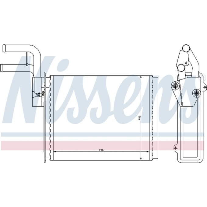 Warmtewisselaar, interieur verwarming NISSENS 73987