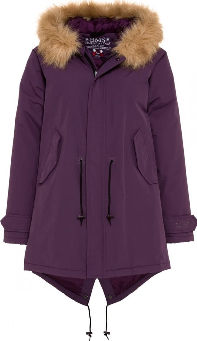 Paarse winterjas / parka HafenCity® - SoftLan® + Sorona® XL (44)