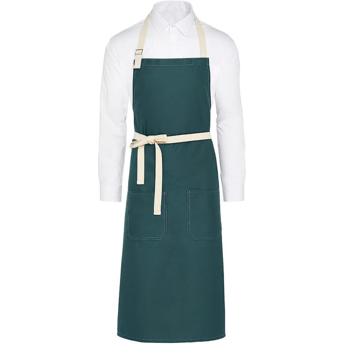 Contrasterend verzorgschort met pocket SG Accessories Bistro Santorini