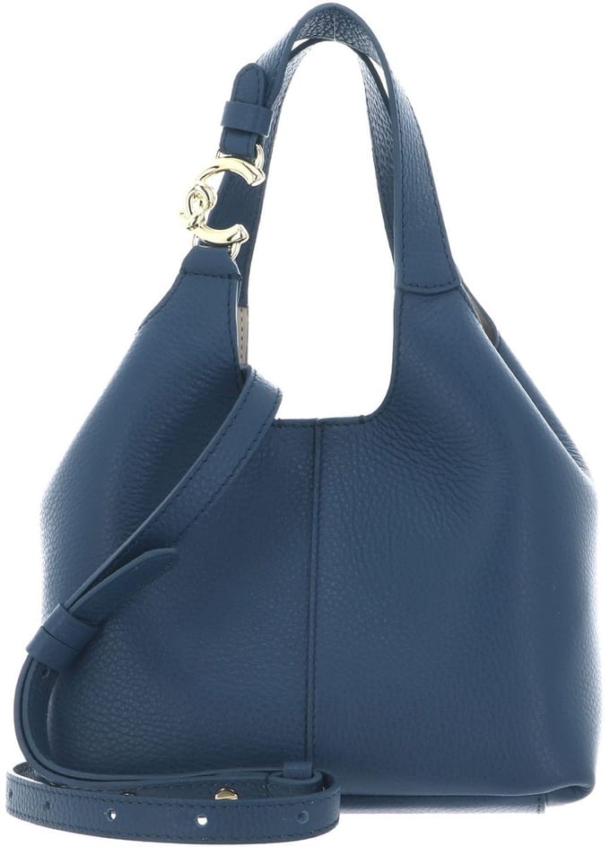 COCCINELLE Leren handtas schoudertas C-Easy Crossbody Bag Deep Blue blauw