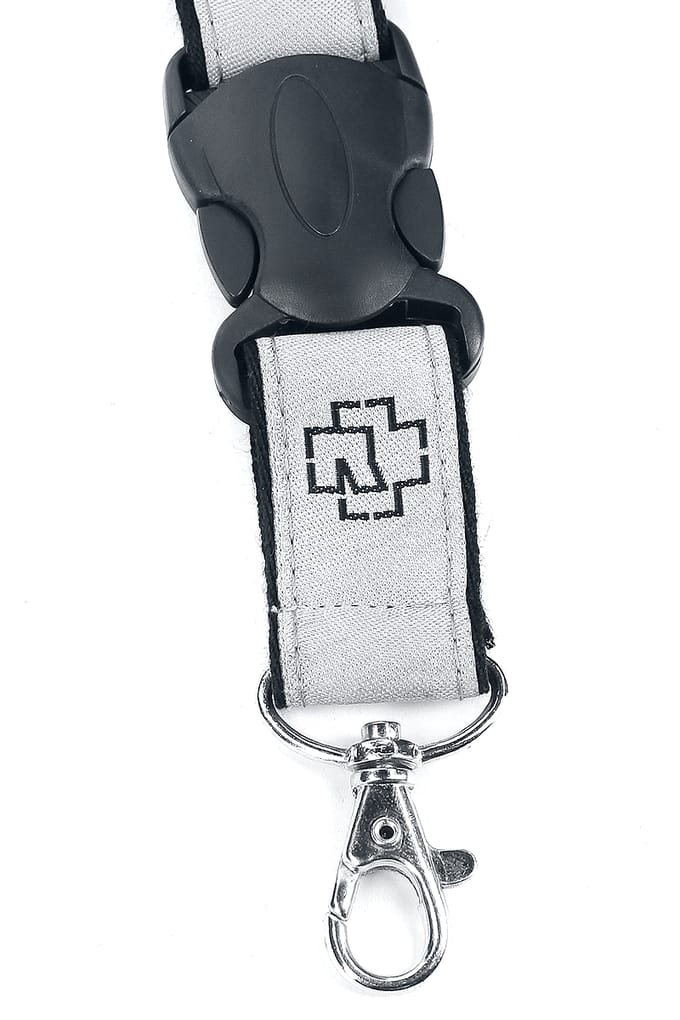 Rammstein Lanyards - Classic - voor Geen - zwart-wit
